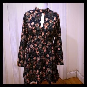 Winter floral dress